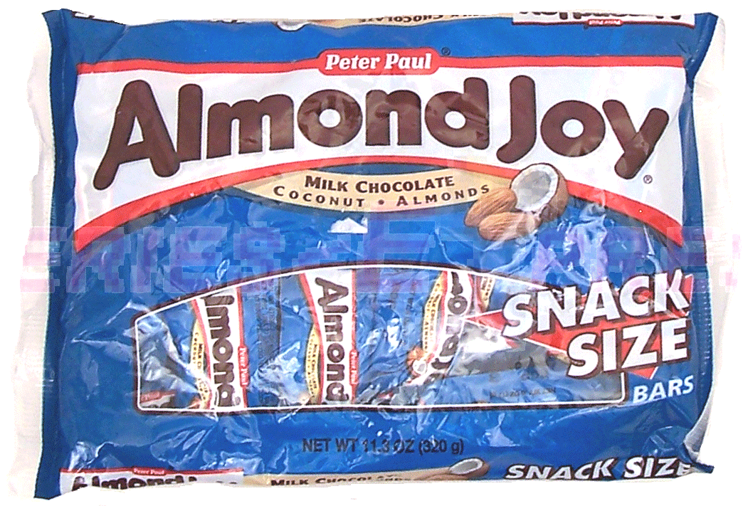 Peter Paul Almond Joy milk chocolate covered coconut - almonds, snack size bars Full-Size Picture